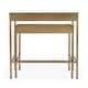preview thumbnail 6 of 5, Lenny Gold 2 Piece Glass Nesting Tables