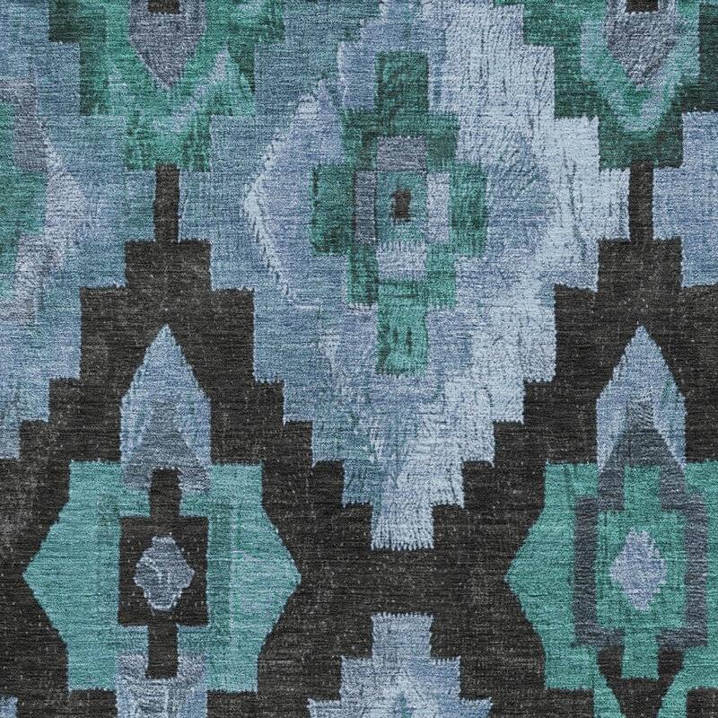 HomeRoots Aztec Transitional Rectangle Outdoor Rug