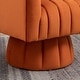 preview thumbnail 11 of 14, SEYNAR Modern Glam Velvet Upholstered Round Swivel Accent Arm Barrel Chair for Living Room