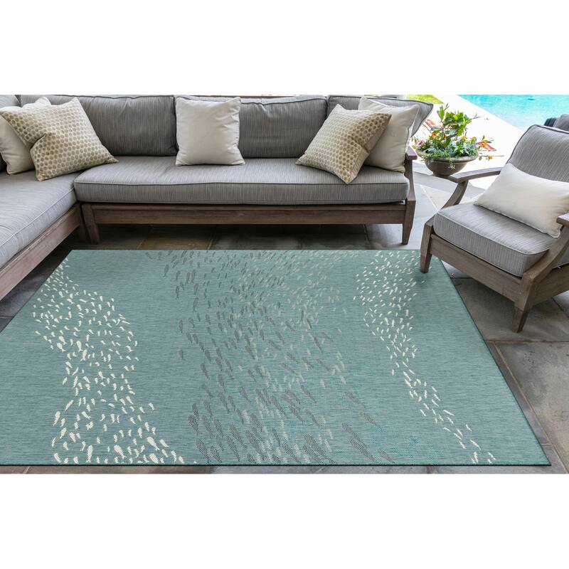 Liora Manne Carmel School Of Fish Indoor/Outdoor Area Rug