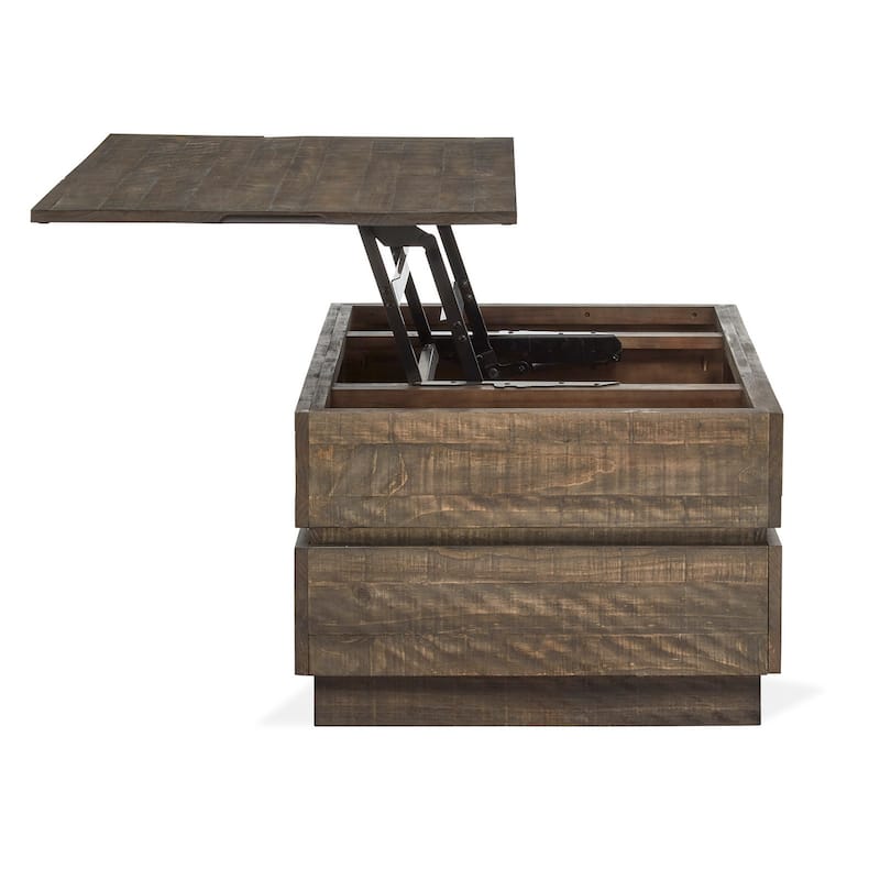 Magnussen Home Baisden Tobacco Lift Top Storage Cocktail Table with Casters - 48''W x 26''D x 18''H