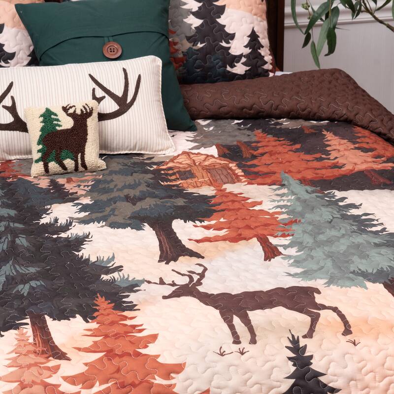 Lodge Retreat Bedspread Quilt - 3 Piece - King
