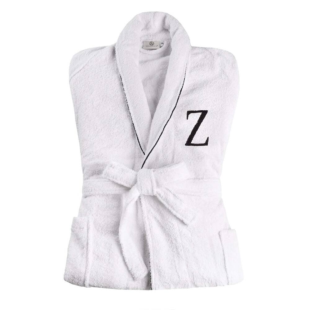 Superior 100% Cotton Embroidered Adult Unisex Luxury Bathrobe