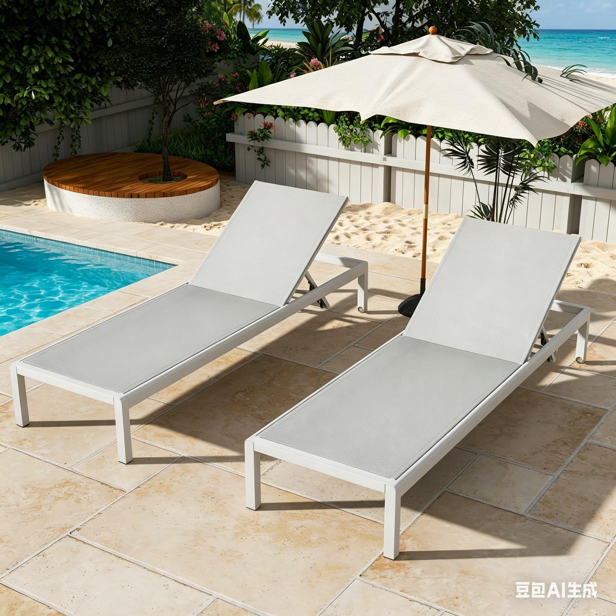 Cape Coral Outdoor Aluminum Chaise Lounge (Set of 2) by Christopher Knight Home - 77.56" D x 25.20" W x 11.80" H