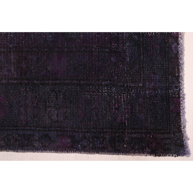 ECARPETGALLERY Hand-knotted Color Transition Purple Wool Rug - 4'3 x 7'5