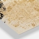 preview thumbnail 3 of 4, Designart 'Glam Collage II' Glam 3 Panels Oversized Wall CLock - 36 in. wide x 28 in. high - 3 panels