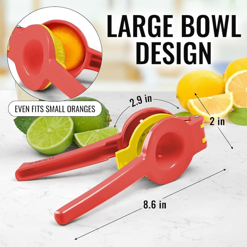 Zulay Kitchen Metal 2-In-1 Lemon Squeezer Manual