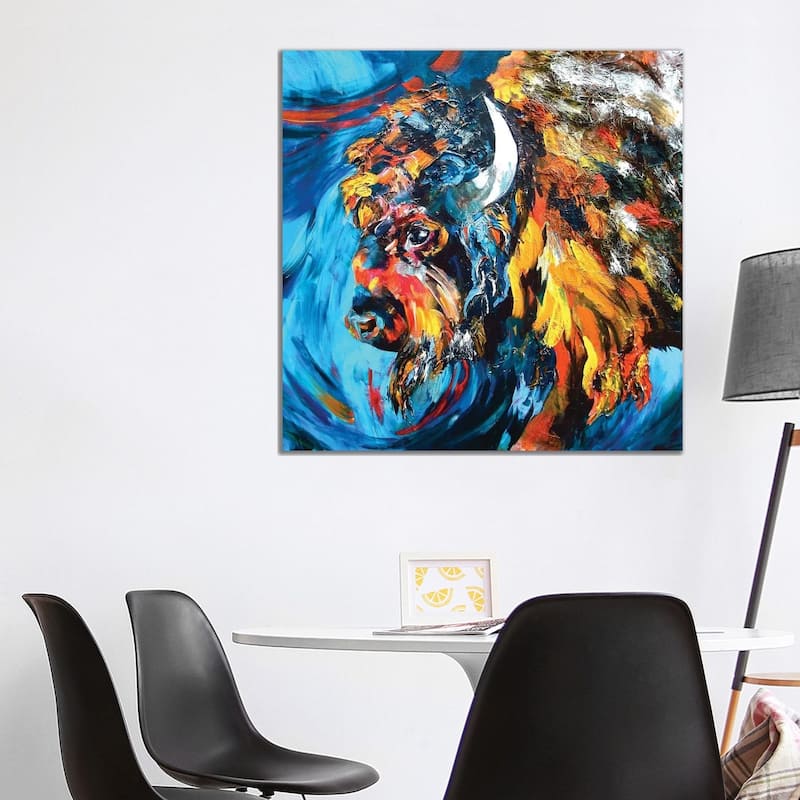 iCanvas "Buffalo" by Lindsey Dahl Canvas Print - 37x37x1.5