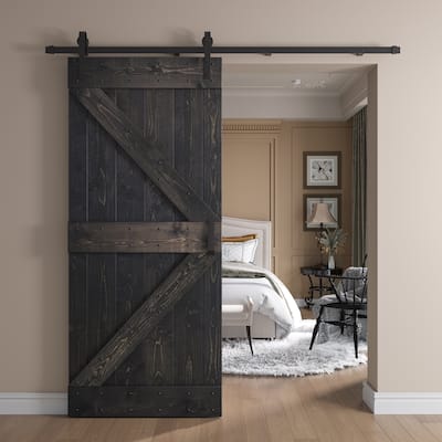 Coast Sequoia 24in./30in.36in. x 84in. K Series Pine Wood Sliding Barn Door Without Hardware Kit