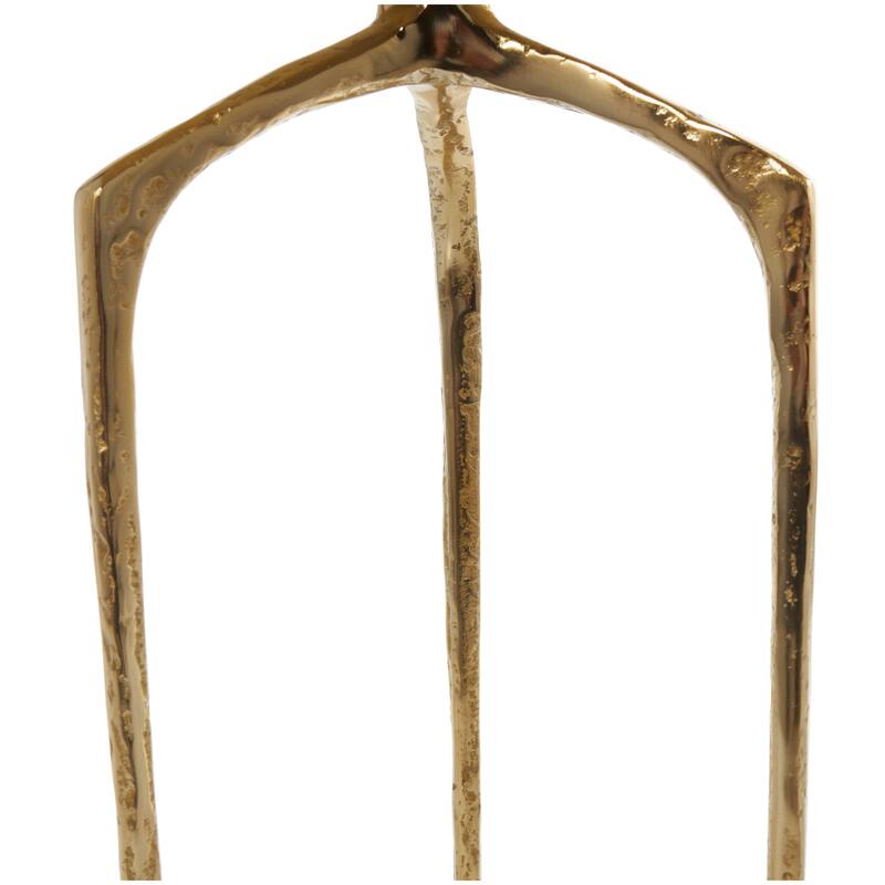 Silver, Gold or Gray Aluminum Metal Slim Textured Geometric Accent Table