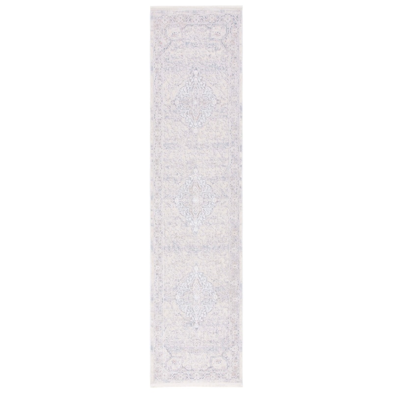 SAFAVIEH Marmara Pisti Oriental Medallion Rug - Beige/Light Blue - 2' x 8'