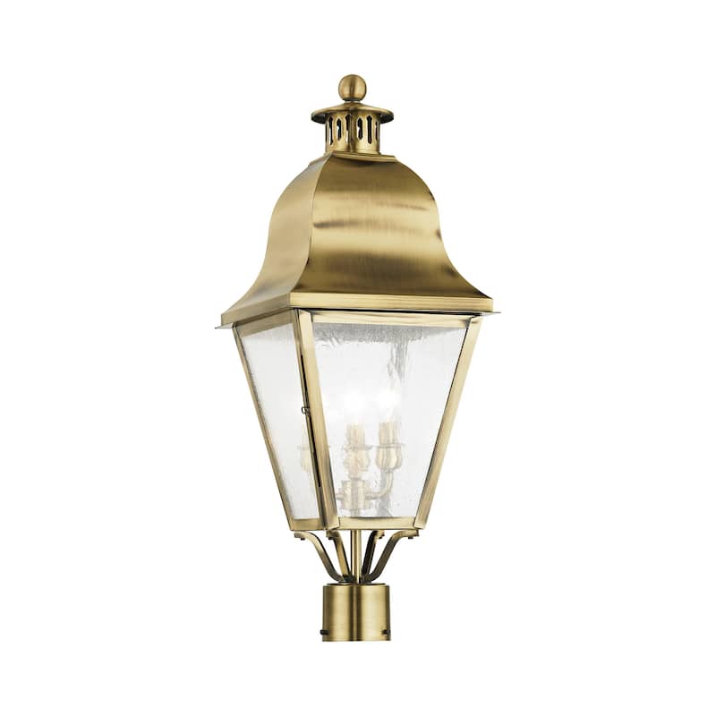 Livex Lighting Amwell 3 Light 26-3/4" High Outdoor Post Light