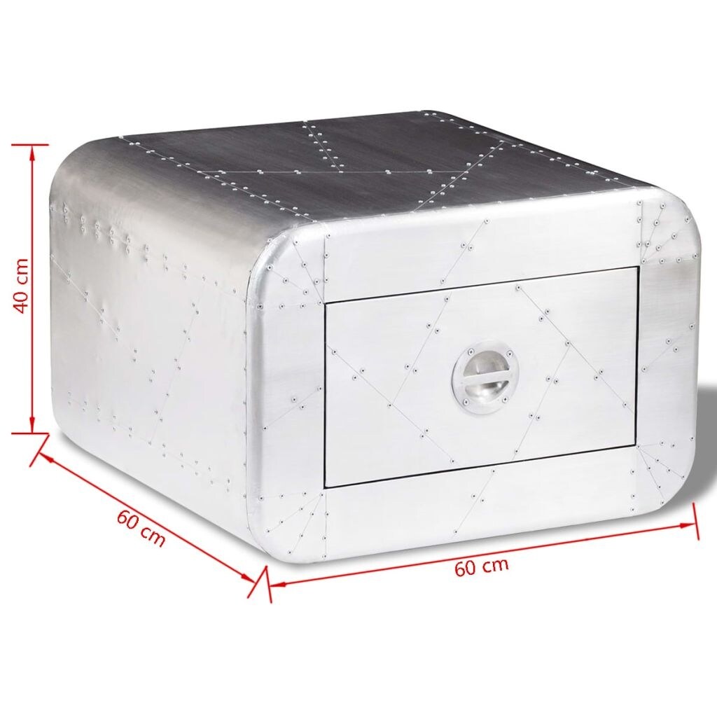 Shop Vidaxl Aviator Coffee Table 1 Drawer Vintage Aircraft Airman Overstock 18964790