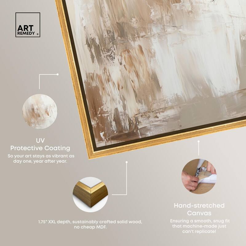 Latte Layers I Canvas by Art Remedy
