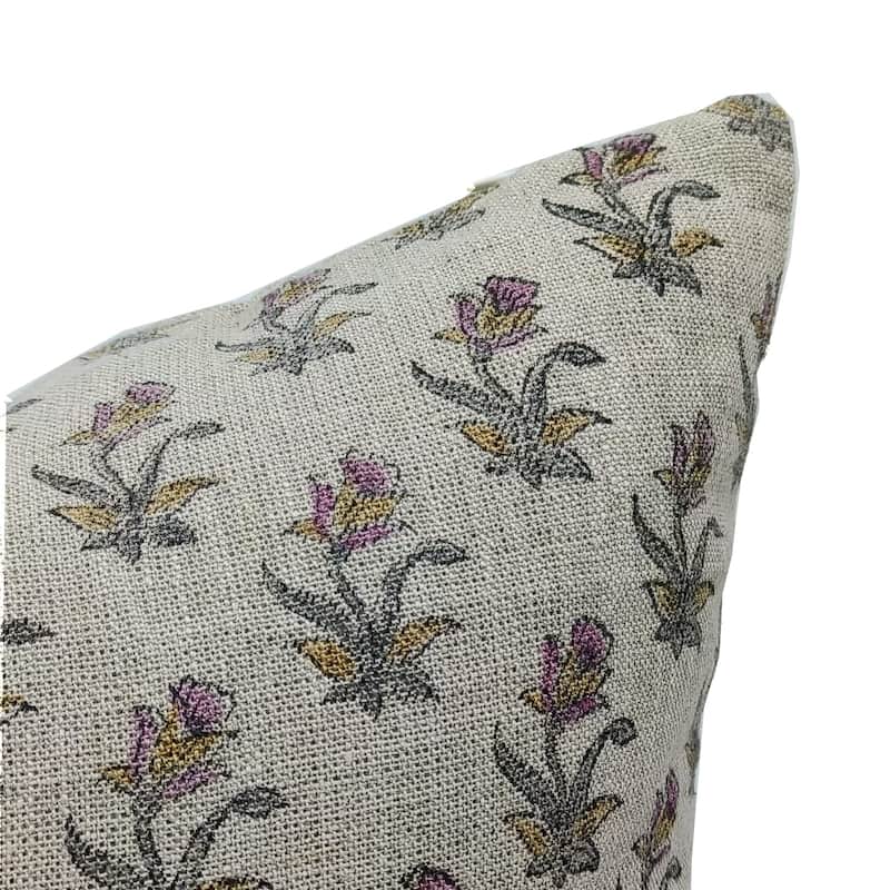 Fabdivine Linen Decorative Block print pillow Cover