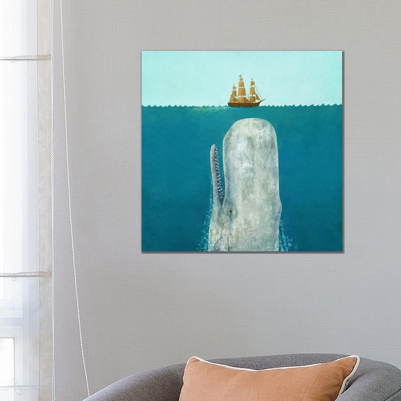 iCanvas "The Whale Square" by Terry Fan Canvas Print - 26x26x1.5