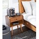 preview thumbnail 14 of 51, Middlebrook Mid-Century Solid Wood 1-Drawer, 1 Shelf Nightstand