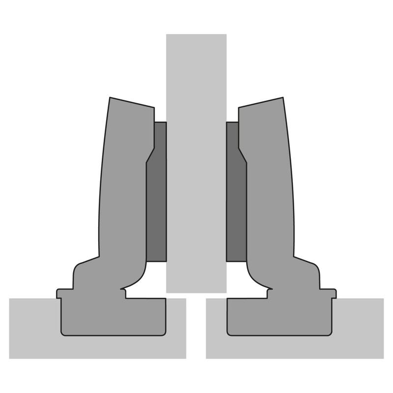 Hettich HT9073621 Sensys 5/16" Overlay Concealed Euro Cabinet Door