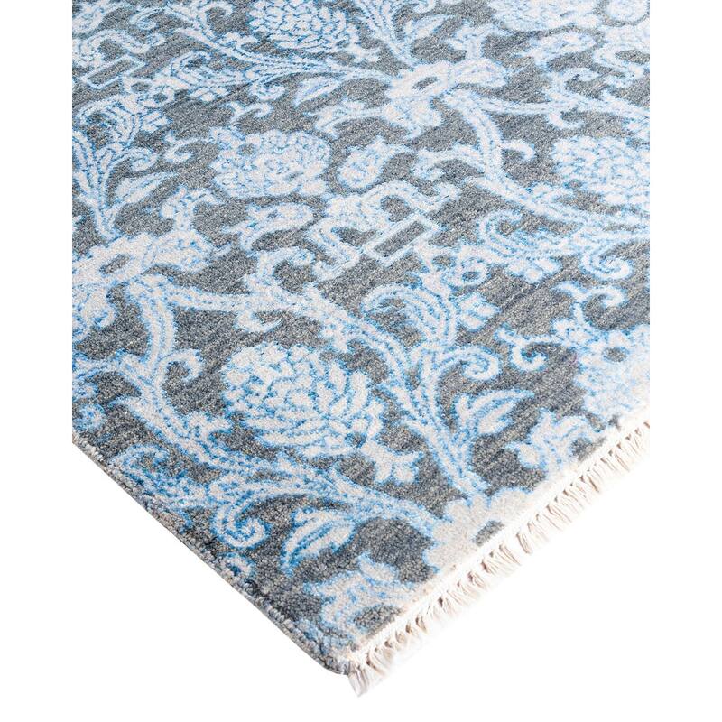 Ikat One-of-a-Kind Hand-Knotted Area Rug - Brown, 8' 1" x 10' 5" - 8' 1" x 10' 5"