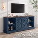 preview thumbnail 27 of 50, 70-inch Extra-Wide Rustic TV Stand for 80" TVs - Natural Wood Finish