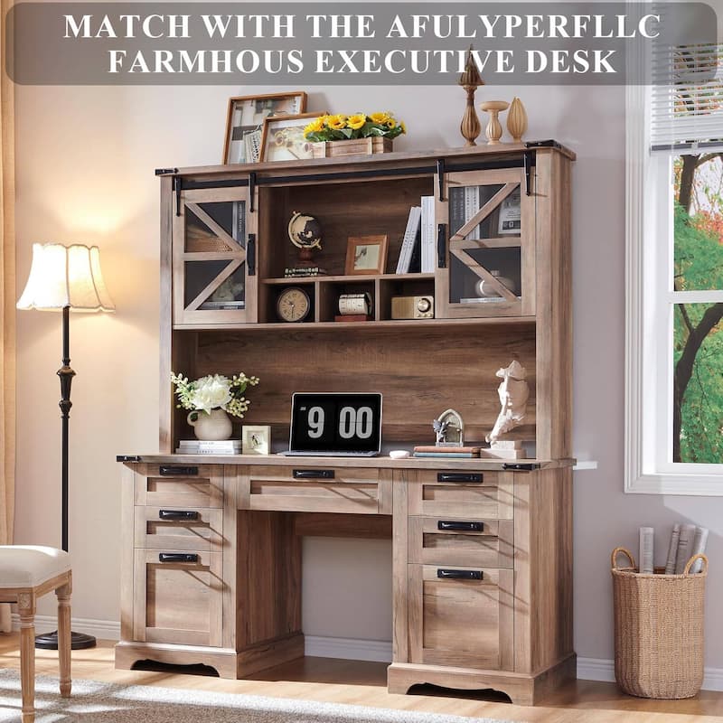 42" Farmhouse Desk Hutch, Only Match Afulyperfllc's Farmhouse Desk
