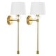 preview thumbnail 6 of 5, SAFAVIEH Lighting Athene 9-inch Wall Sconce with Bulbs (Set of 2) - 8 in. W x 9 in. D x 26 in. H