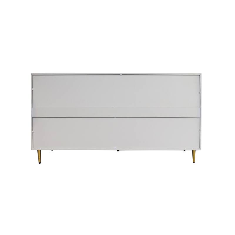 Gray Lacquered 4 Door Wooden Cabinet Sideboard Buffet Server Cabinet Storage Cabinet, for Living Room, Entryway, Hallway