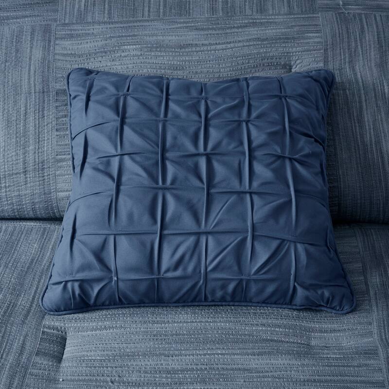 GDF Studio - Printed Seersucker Comforter Set with Decorative Pillows