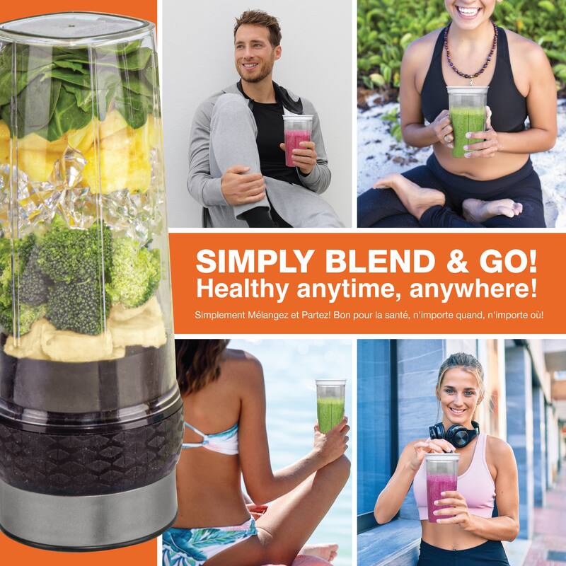 Bionic Blade Personal Sized 26 Oz Blender, Cordless Recharegable Portable Blender