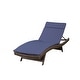 preview thumbnail 20 of 187, Salem Outdoor Wicker Adjustable Chaise Lounge with Cushion by Christopher Knight Home