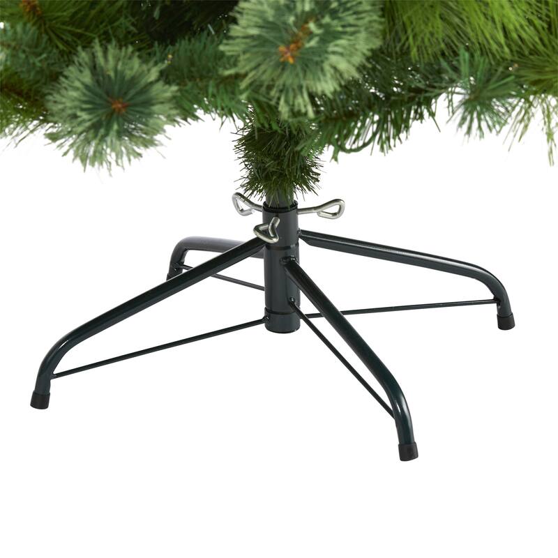 Pre-Lit Montana Pinecones Berries Artificial Christmas Tree - 5' - Warm Clear LED Lights - 5 Foot