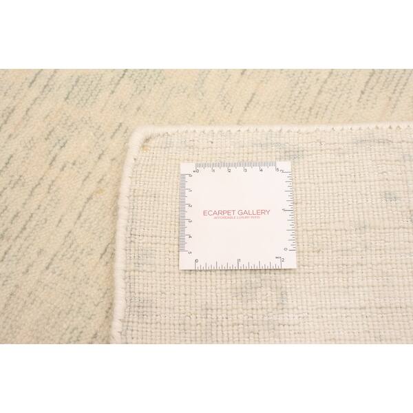 dimension image slide 0 of 2, ECARPETGALLERY Hand Loomed Gabbeh Luribaft Ivory Wool Rug - 7'5 x 9'6