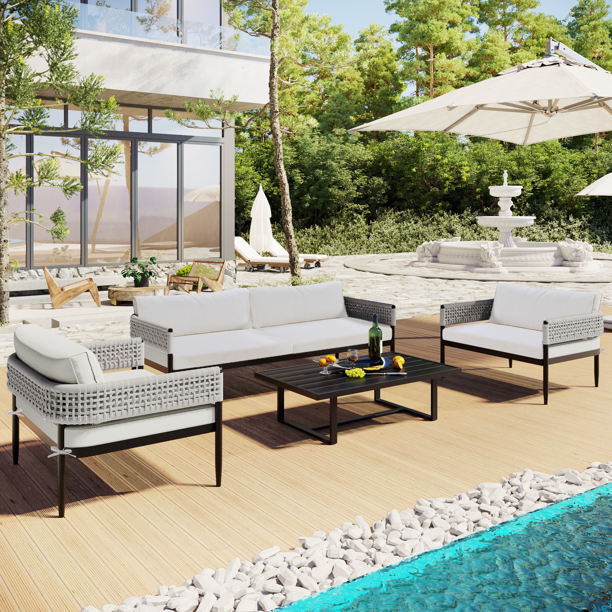 Luxury garden furniture sale sets