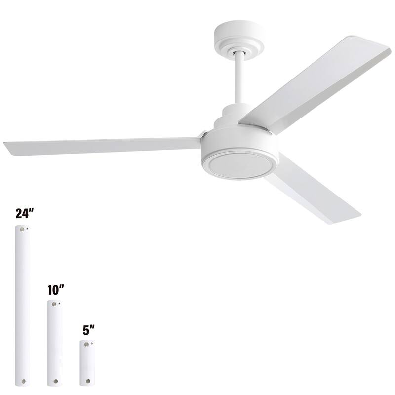 52 inch Modern Ceiling Fan With Remote Control(No Light),6 WInd Speed,Reversible Airflow