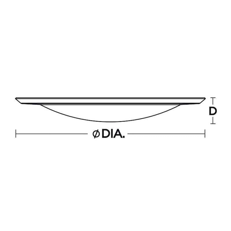 AFX Slim 4" Wide LED Flush Mount Bowl Ceiling Fixture