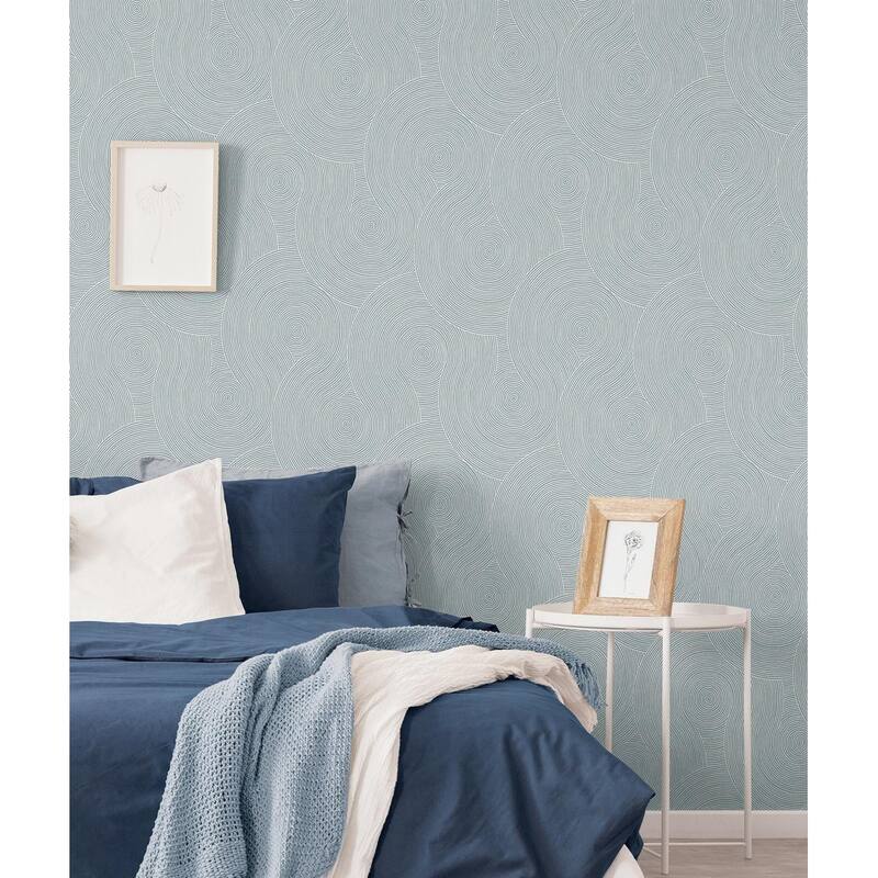 NextWall Swirl Geo Peel and Stick Wallpaper