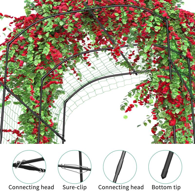 DoCred Garden Trellis for Climbing Plants, Outdoor Metal Trellis