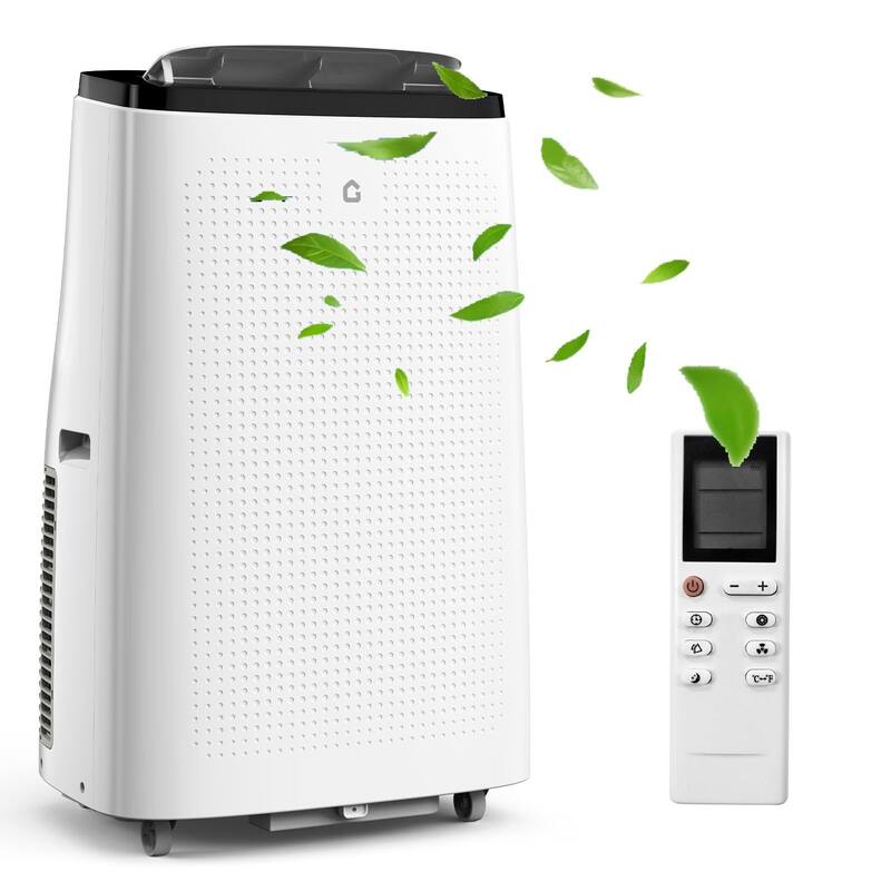 14000 BTU Portable Air Conditioner 3-in-1, for 600-750 sq ft Rooms - White