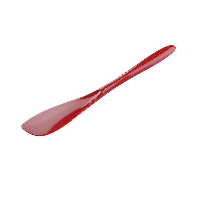 Hutzler 7.75 Inch Melamine Mini Spreader, Great for Spreading Condiments, Frosting Cakes or Cupcakes - Red