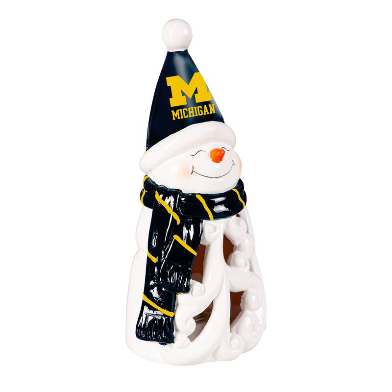 University Of Michigan Snowman LED Garden Statuary, 8"