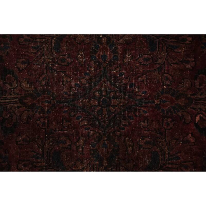 Hand Knotted Oriental 100% Wool Carpet Traditional Floral Pink Sarouk Area Rug - 3' 10'' X 2' 1''