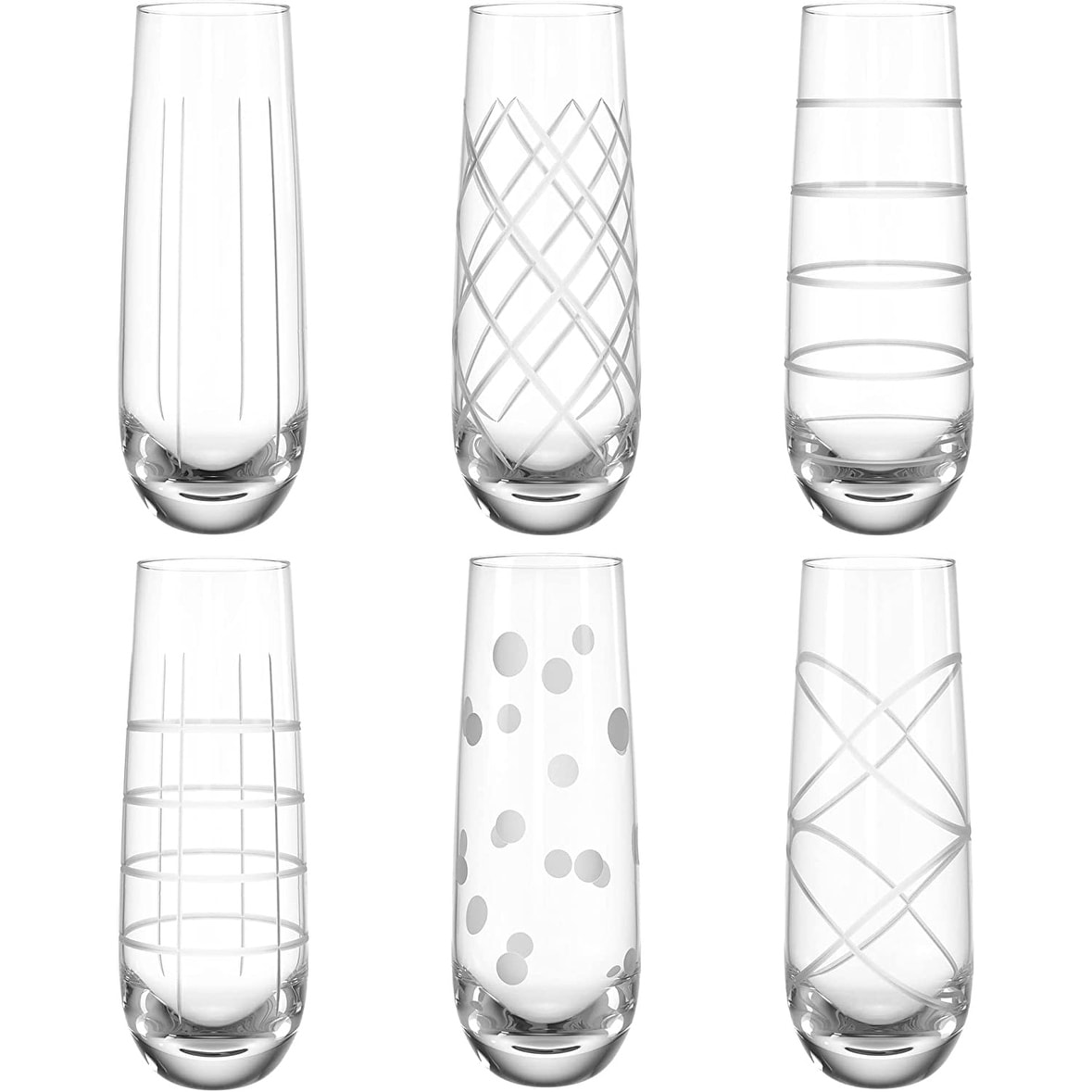 Cylinder Toasting Flutes Set