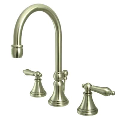 Elements Of Design Double Handle 8" to 16" Widespread Bathroom Faucet