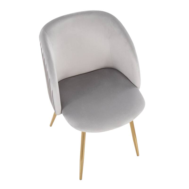 Silver Orchid Harding Pleated Chair - Set of 2