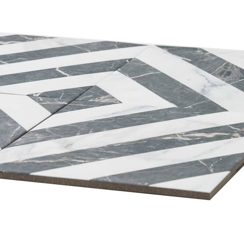Palace 8x8 Matte Wood Look Porcelain Encaustic Tile - Floor, Wall & Backsplash