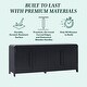 preview thumbnail 21 of 28, Walker Edison Modern Curved 70-inch Buffet Sideboard and TV Stand