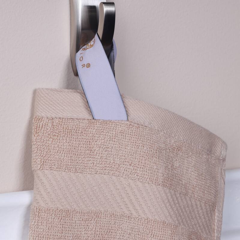 Superior Luxury Solid Highly Absorbent Egyptian Cotton 6 Piece Bath, Face, and Hand Towel Set