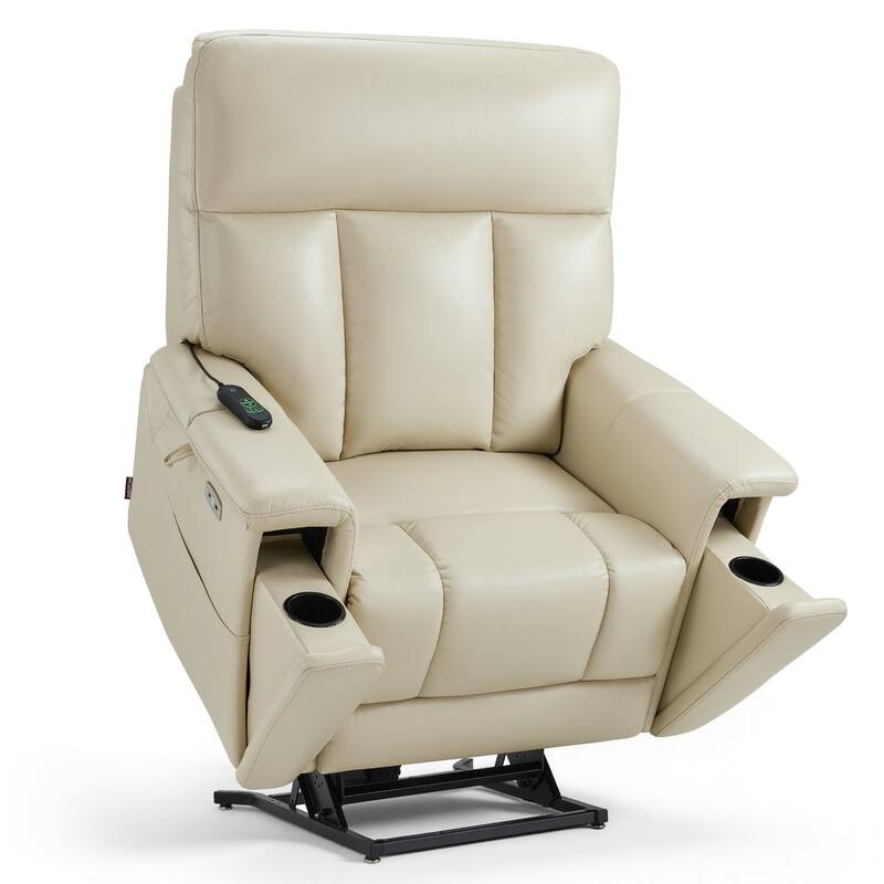 MCombo Heavy Duty Lift Chair for Elderly, Extra Wide Dual Motor Power Lift Recliner 450lbs