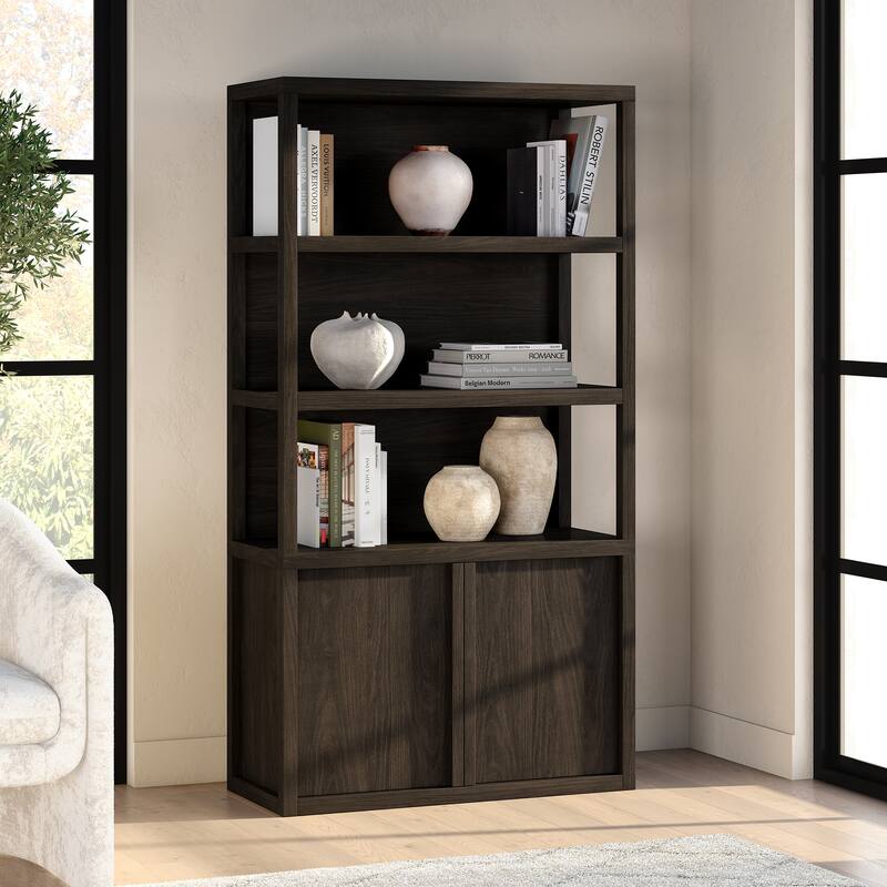 Savin 67.5" Tall Rectangular Bookcase - 67.5" Tall