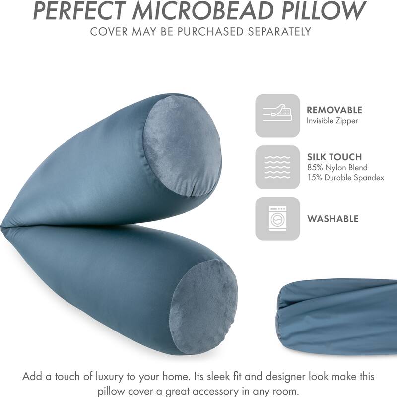 Straight Body Pillow, Premium Microbead,Side Sleeping / Pregnant Women